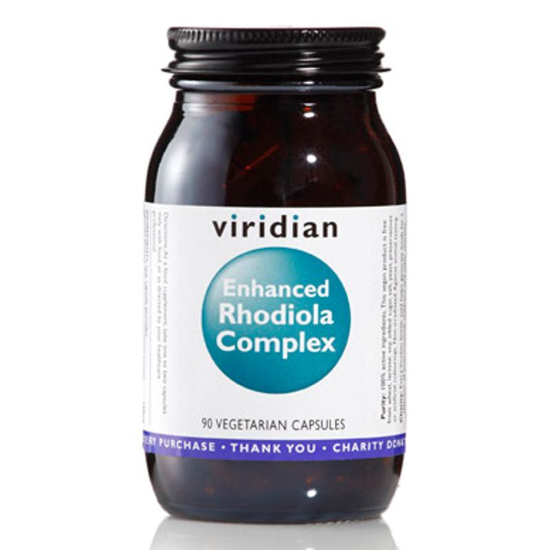 Levně Viridian Enhanced Rhodiola Complex 90kapslí (Rozchodnice růžová s adaptogeny)