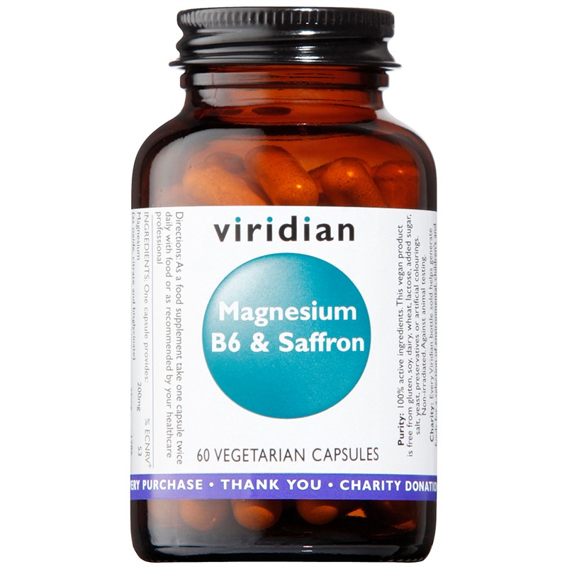 Levně Viridian Magnesium B6 & Saffron 60 kapslí