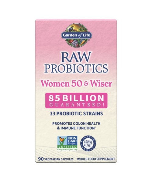 Levně Garden of life RAW Probiotika pro ženy po 50+ - 85mld. CFU, 33 probiotických kmenů, 90 rostlinných kapslí