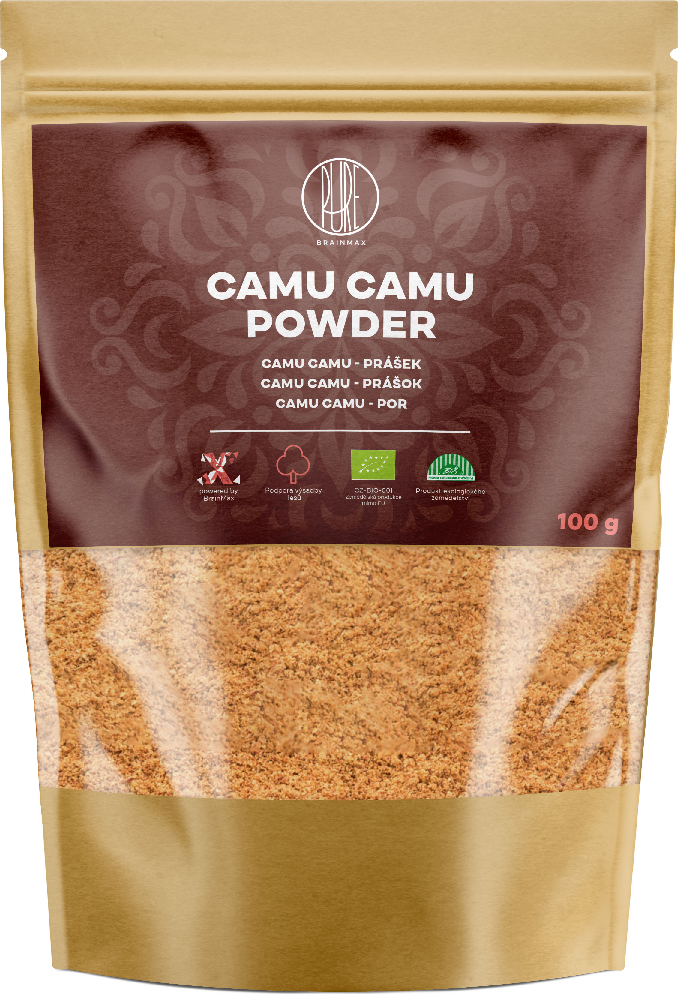 BrainMax Pure Camu Camu BIO prášek, 100 g *CZ-BIO-001 certifikát