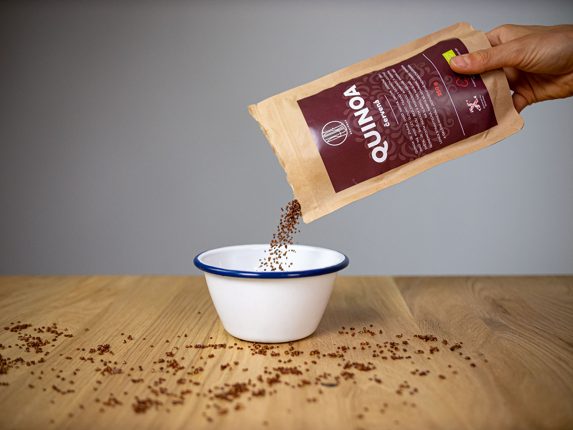 BrainMax Pure Quinoa BIO, červená, 250 g Obrázek