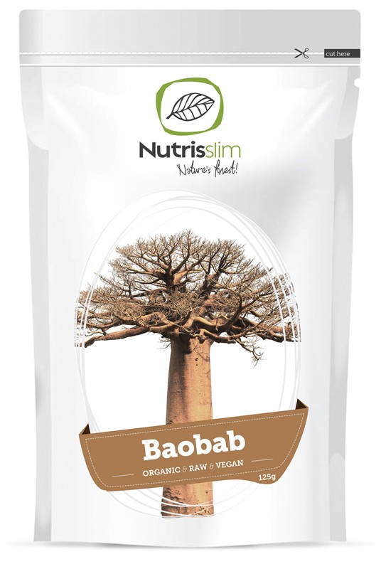Nutrisslim Baobab Fruit Powder 125g Bio SI-EKO-001 certifikát