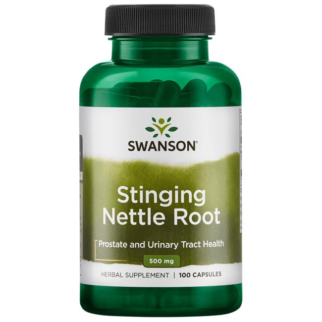 Levně Swanson Stinging Nettle (Kopřiva dvoudomá kořen), 500 mg, 100 kapslí