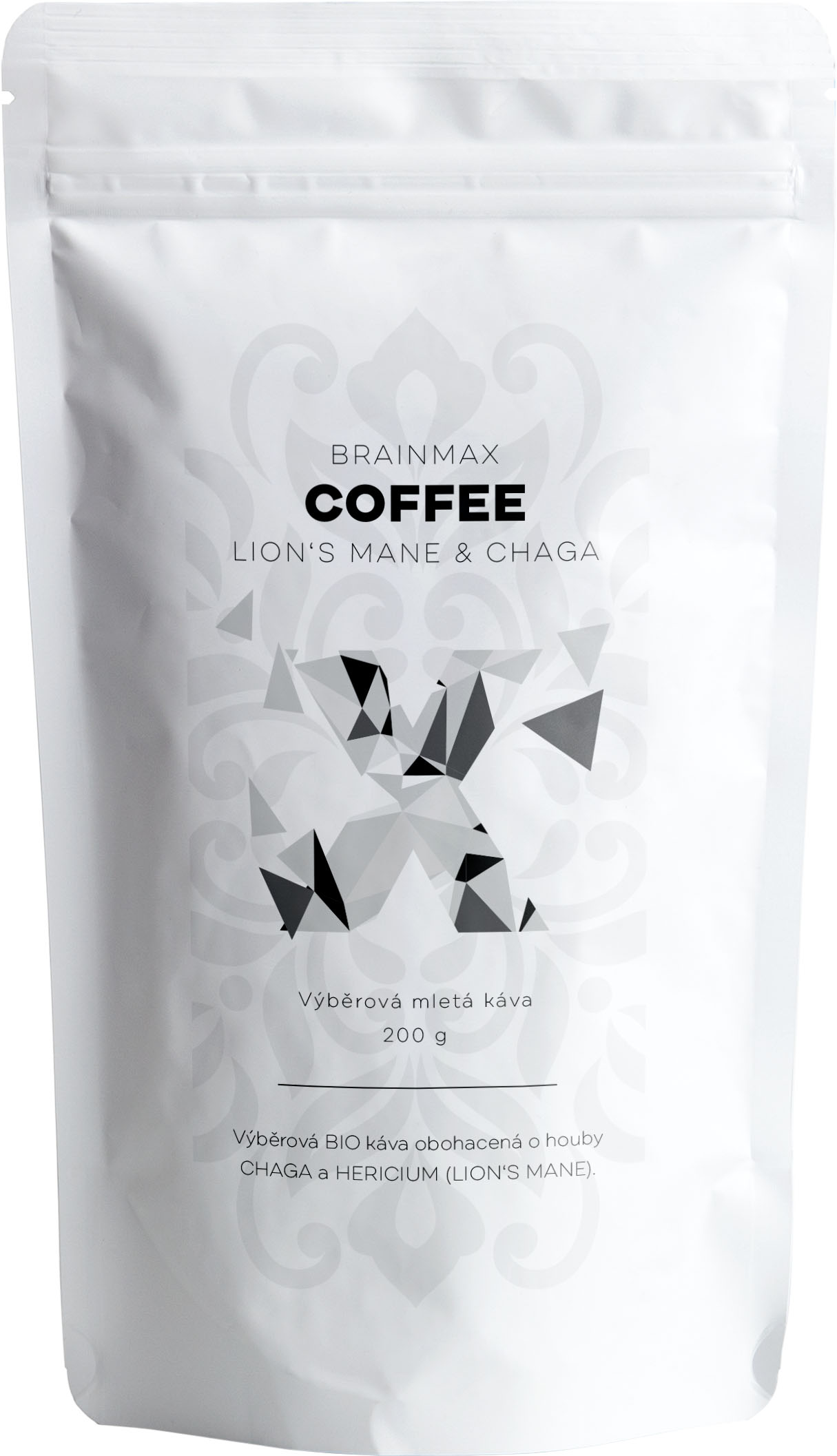 Levně BrainMax Coffee Lion's Mane & Chaga, káva s vitálními houbami, BIO, 200g *CZ-BIO-001 certifikát