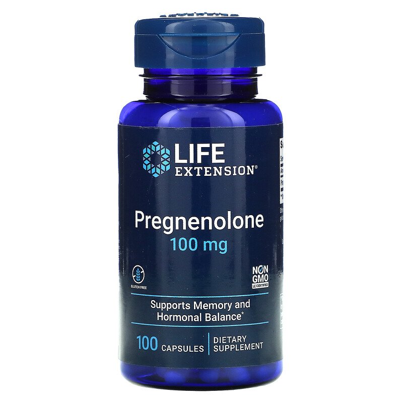 Levně Life Extension Pregnenolone, 100mg, 100 kapslí