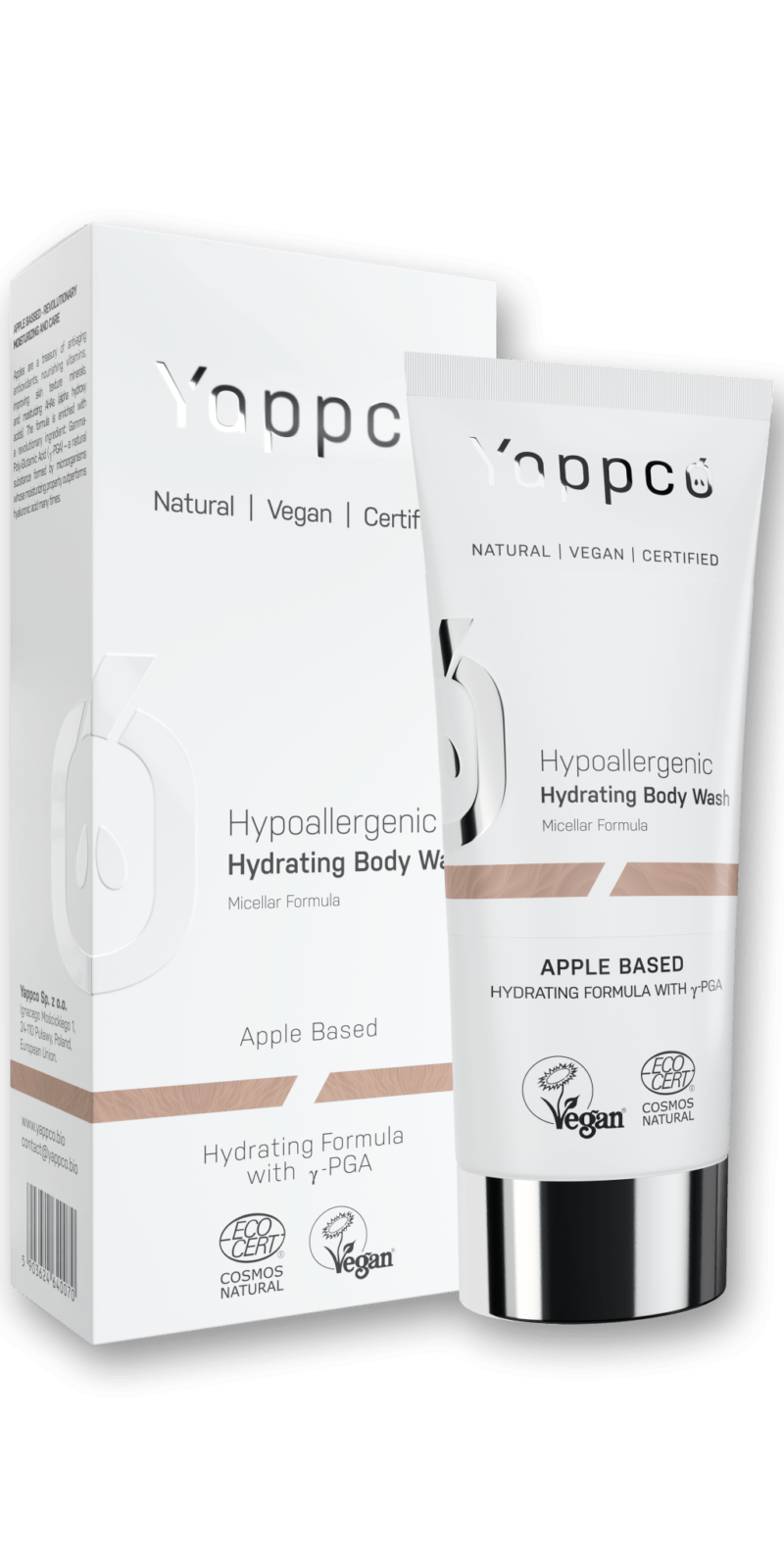 Yappco - Hypoalergenní micelární sprchový gel, 200 ml