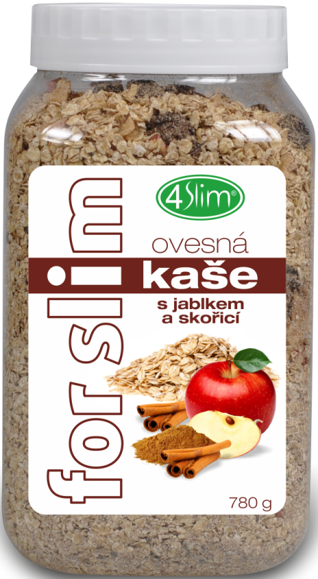 4Slim - Ovesná kaše s jablkem a skořicí, 780 g