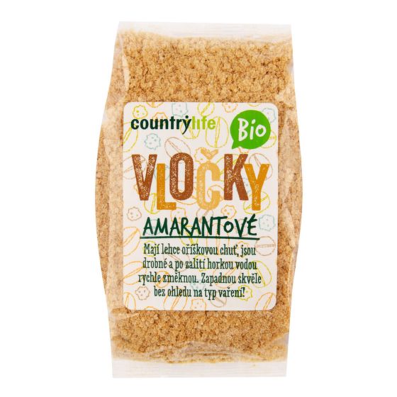 Levně CountryLife - Vločky amarantové BIO, 250 g * CZ-BIO-001 certifikát