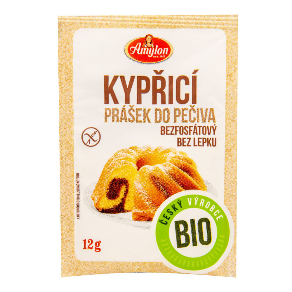 Amylon Prášek kypřicí do pečiva bezlepkový BIO 12 g Obrázek