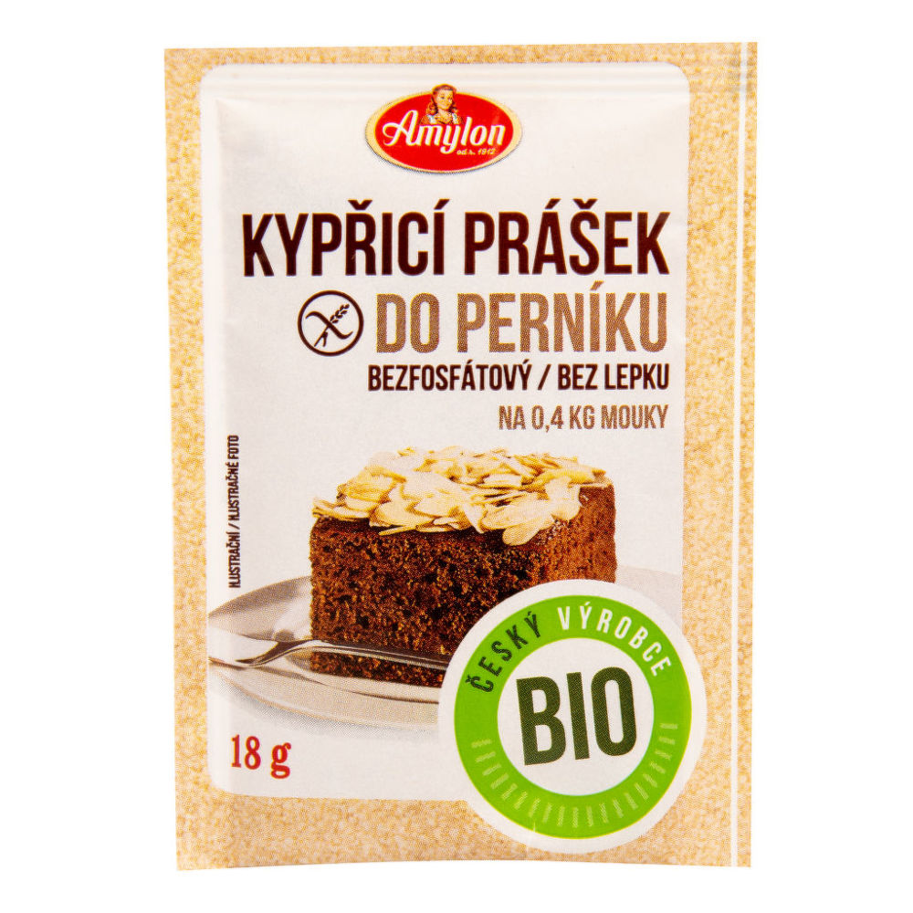 Amylon Prášek kypřicí do perníku bezlepkový BIO 18 g Obrázek