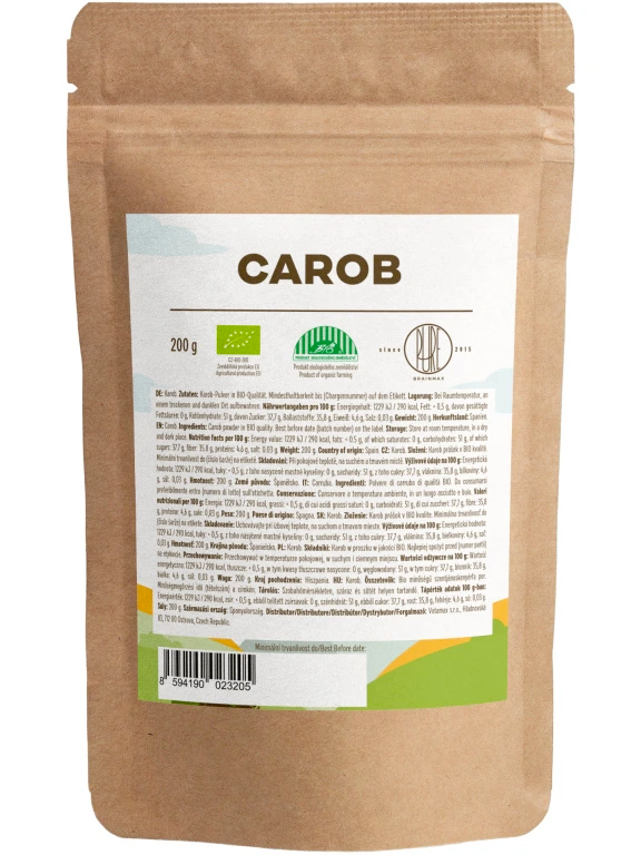 BrainMax Pure Carob (Karob) BIO, 200 g Obrázek