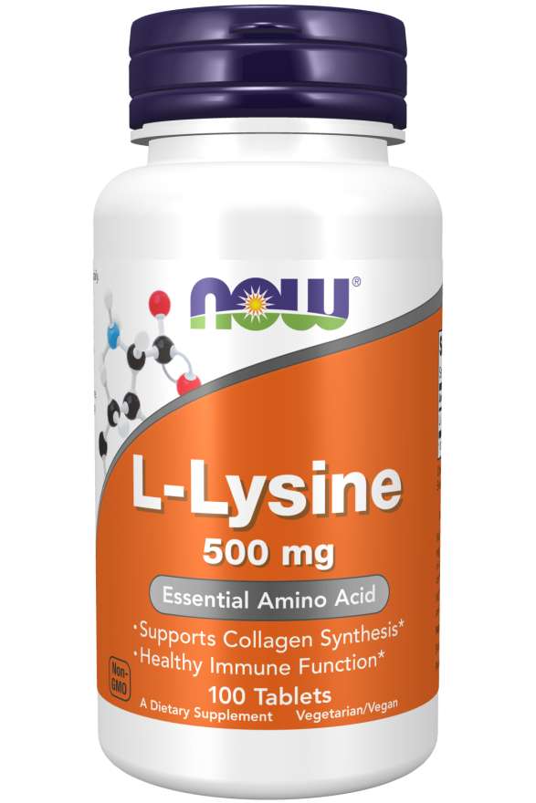 Levně Now® Foods Now L-Lysine (L-lysin), 500 mg, 100 tablet