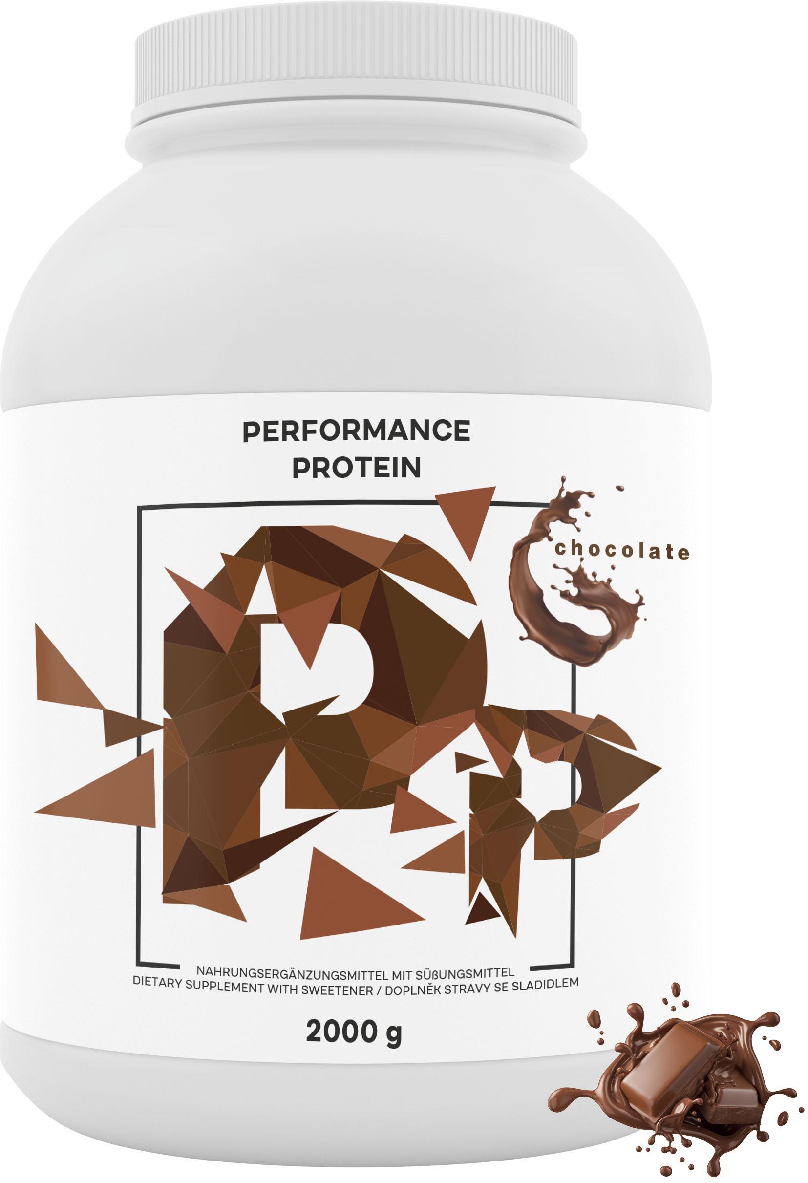 BrainMax Performance Protein, nativní syrovátkový protein, čokoláda, 2000 g Doplněk stravy