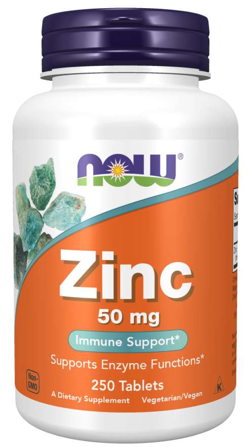 Levně Now® Foods NOW Zinc (zinek glukonát), 50 mg, 250 tablet