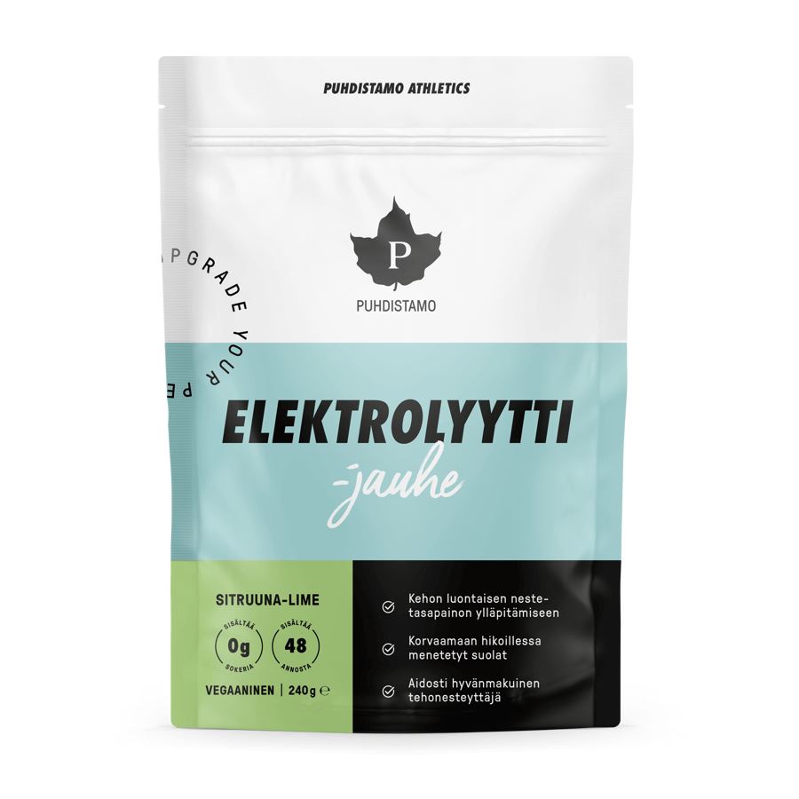 Puhdistamo Electrolyte Powder - iontový prášek citrón a limetka 240 g Obrázek