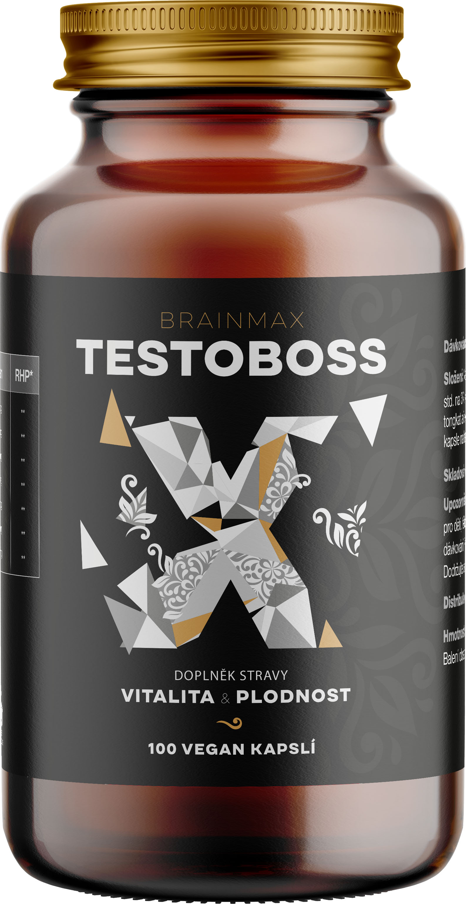 BrainMax Testoboss, 100 rostlinných kapslí Doplněk stravy