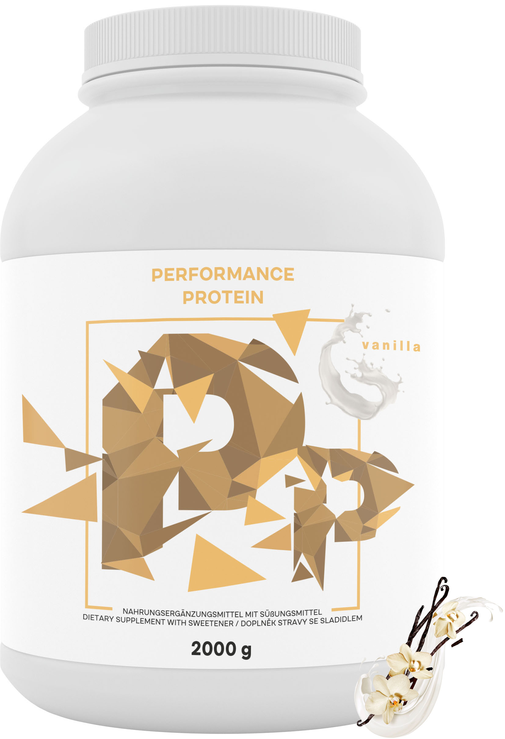 BrainMax Performance Protein, nativní syrovátkový protein, vanilka, 2000 g Nativní syrovátkový protein s grass-fed hovězím kolagenem a kravským kolostrem, doplněk stravy