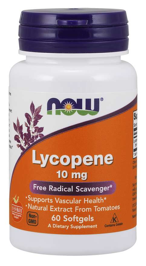 Now® Foods NOW Lycopene (Lykopen), 10 mg, 60 softgelových kapslí