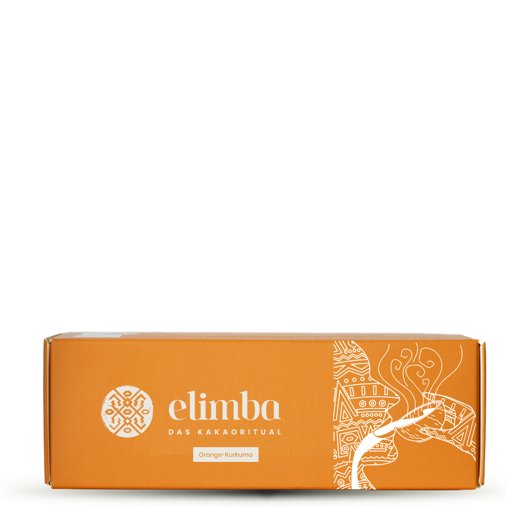 Wild&Coco - BIO Ceremoniální kakao Elimba Pomeranč-Kurkuma, 3 koule CZ-BIO-002 certifikát