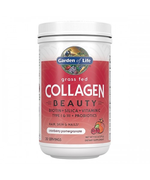 Levně Garden of Life Collagen Beauty (Kolagen - Kolagenní peptidy), Brusinka a granátové jablko, 270 g