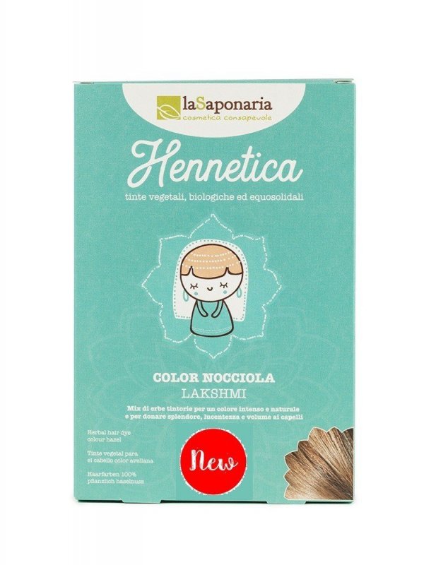 laSaponaria - Přírodní barva na vlasy Lakshmi BIO, lískový ořech, 100 g