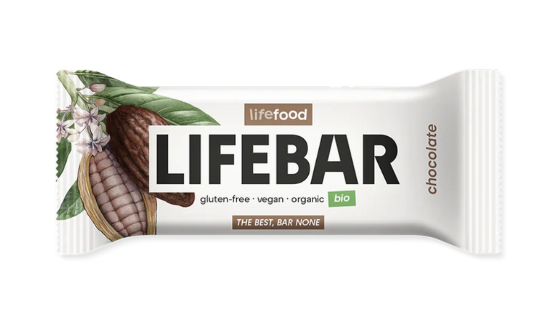 LifeFood - Tyčinka Lifebar čokoládová BIO, RAW, 40 g CZ-BIO-001 certifikát