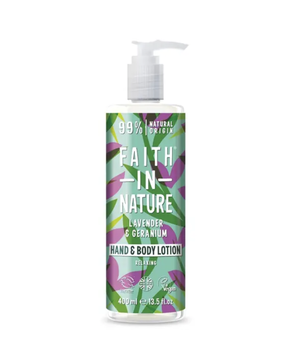 Faith in Nature Fait in Nature - Mléko na tělo a ruce Levandule, 400 ml Obrázek
