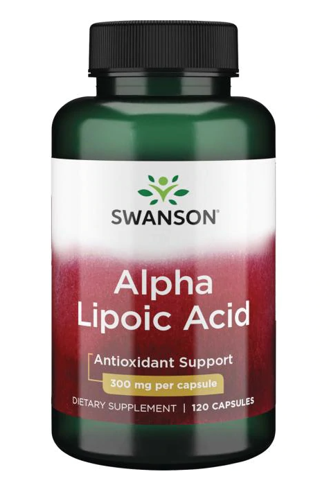 Swanson Alpha Lipoic Acid (Kyselina Alfa lipoová), 300 mg, 120 kapslí