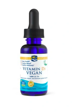 Nordic Naturals Vitamin D3 1000 IU Vegan, 30 ml Expirace 12/2022