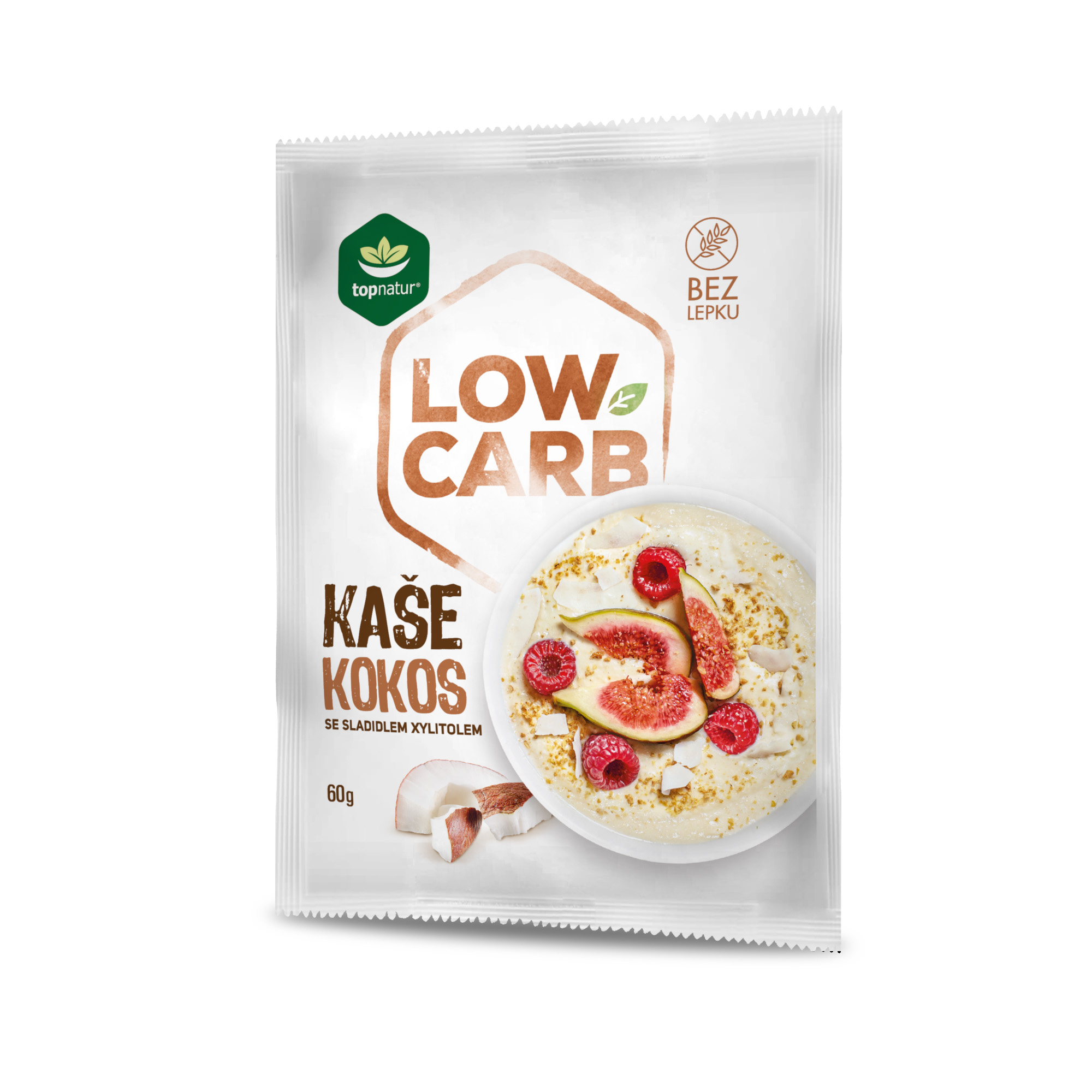 Topnatur Low carb kaše kokosová 60 g Obrázek