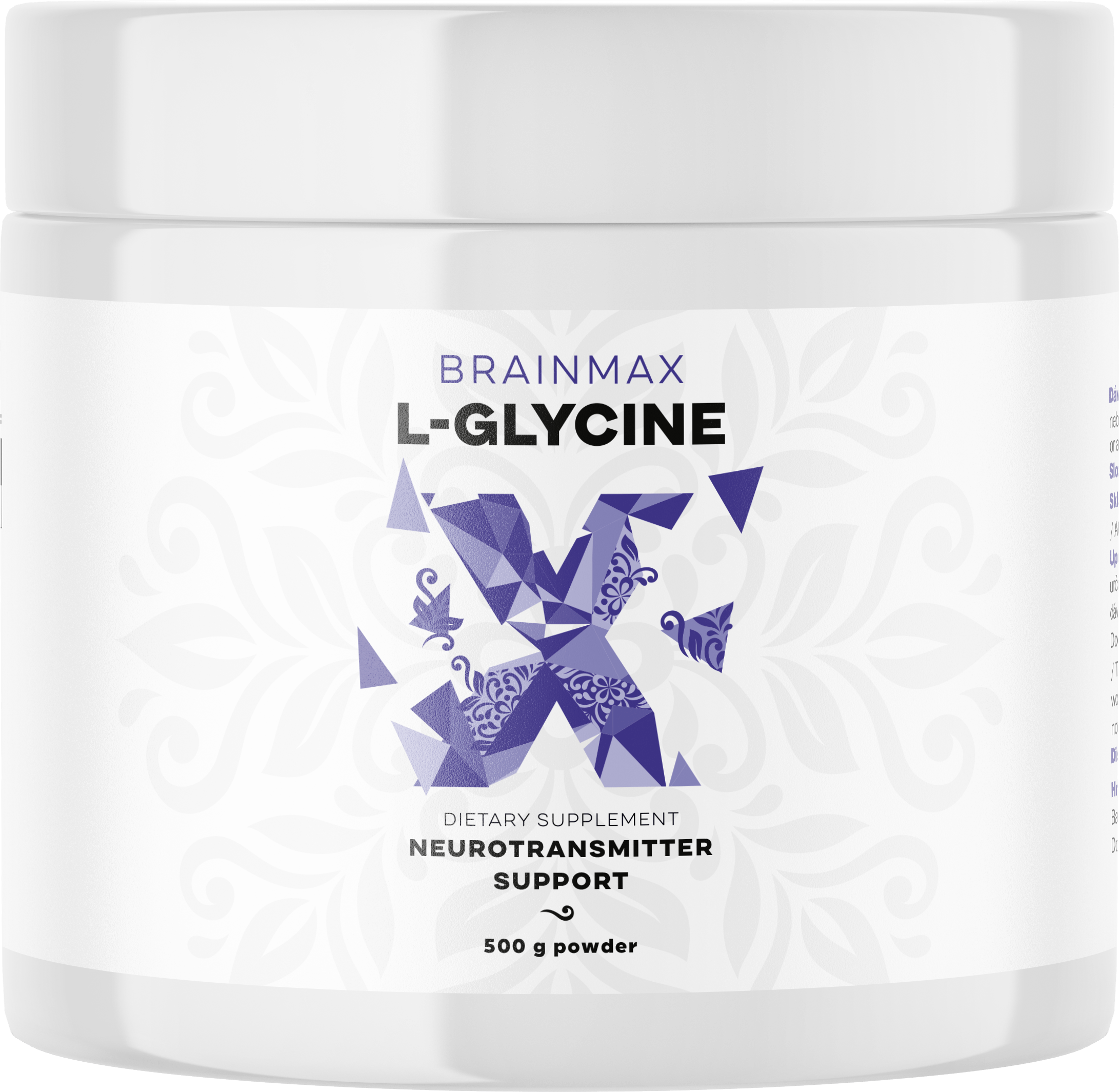 Levně BrainMax Glycine, L-Glycin, 500 g Doplněk stravy