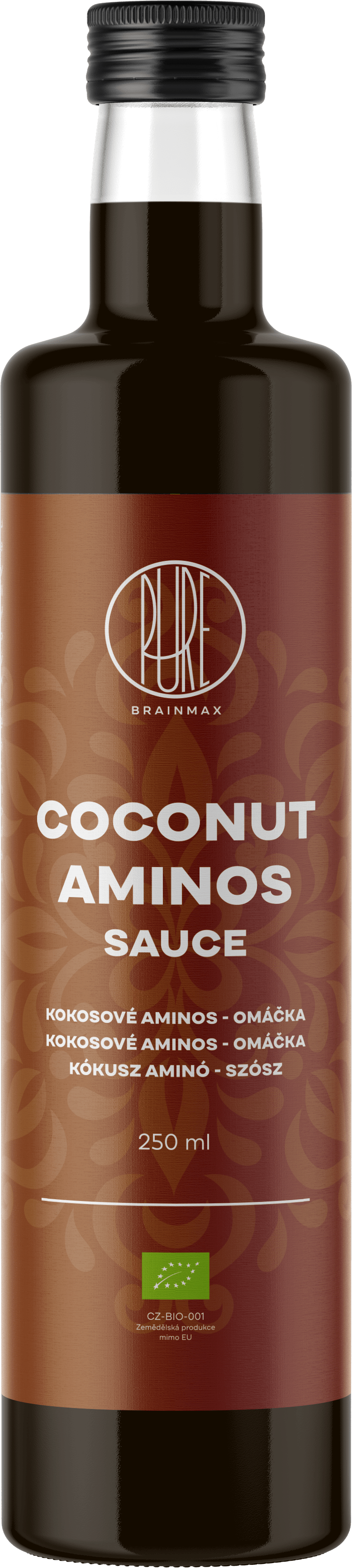 BrainMax Pure Coconut Aminos Sauce, Kokosové aminos BIO, 250 ml *CZ-BIO-001 certifikát