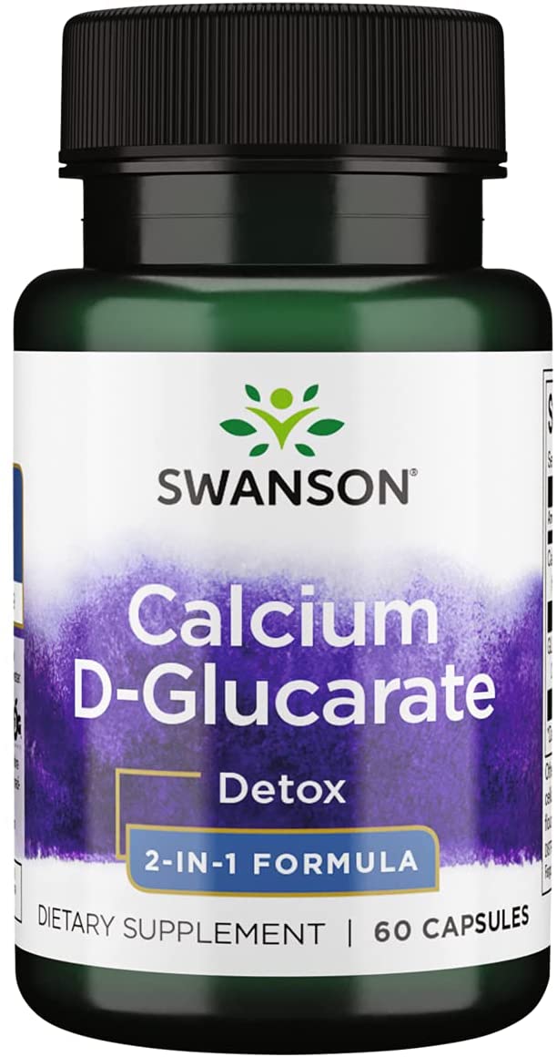 Levně Swanson Calcium D-glucarate (D-glukarát vápenatý), 60 kapslí