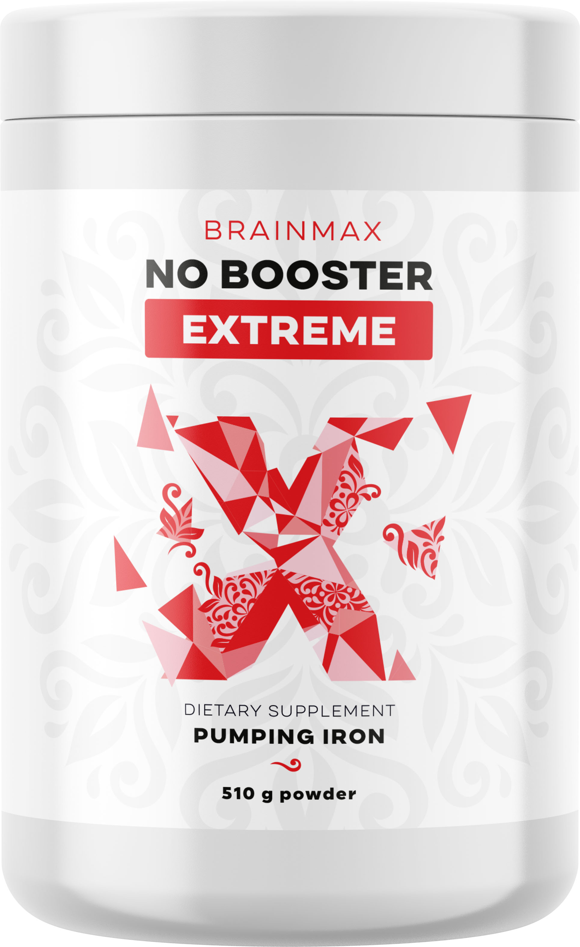 Levně BrainMax NO Booster Extreme, Arginin, Citrulin, Ornitin, 510 g Maximální uvolnění oxidu dusnatého pro pumpu, prokrvení a výživu tkání, doplněk stravy