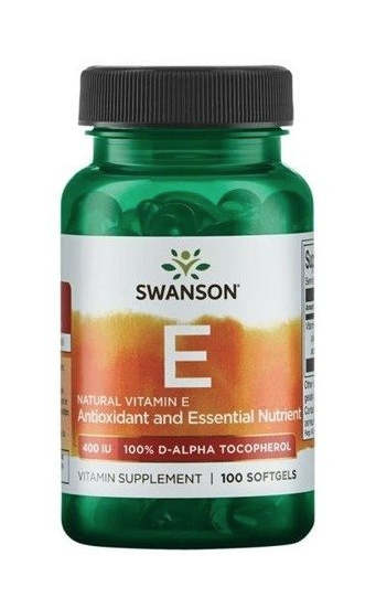 Levně Swanson Vitamin E 400 IU, 100 kapslí