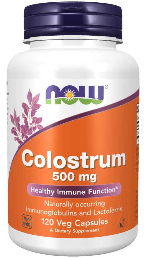 Levně Now® Foods NOW Colostrum (kolostrum) 500 mg, 120 rostlinných kapslí