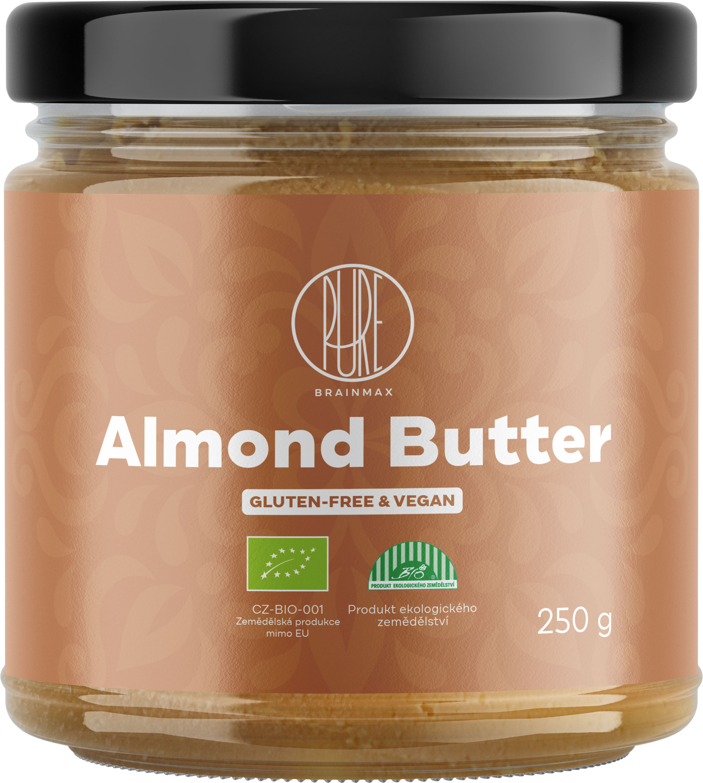 Levně BrainMax Pure Almond butter, 100% Mandlový krém, BIO, 250 g *CZ-BIO-001 certifikát