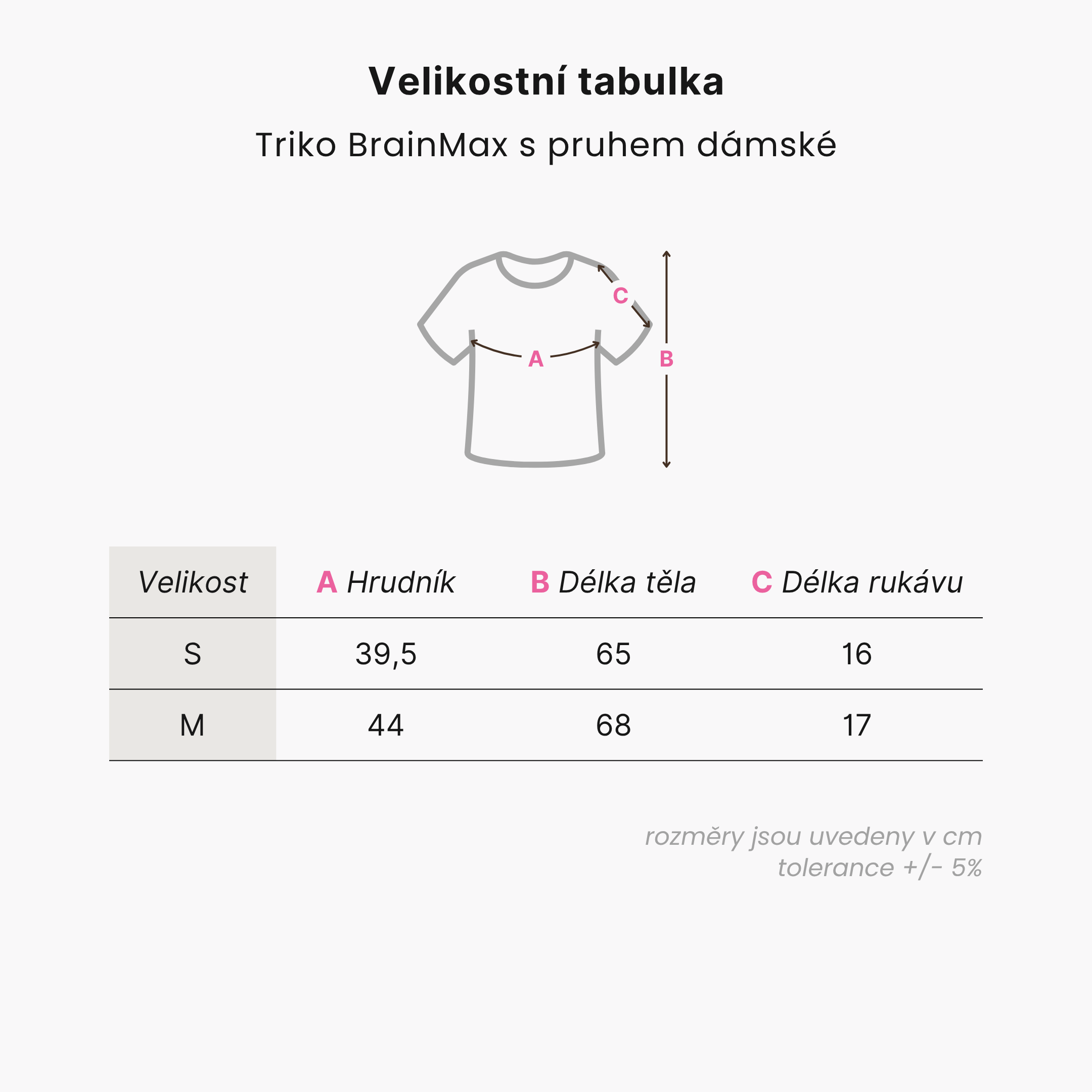 Triko BrainMax s pruhem dámské bílé Velikost: M Obrázek