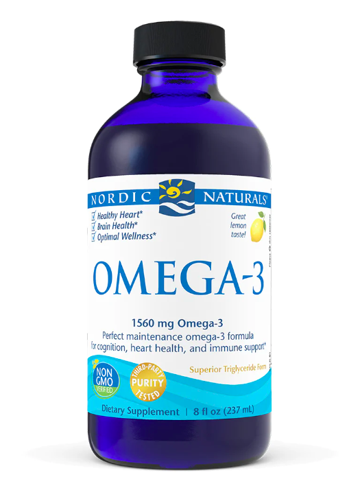 Levně Nordic Naturals Omega, 1560 mg, Citron, 237 ml