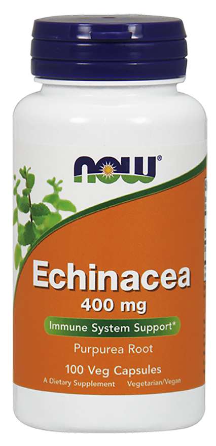 Now® Foods NOW Echinacea (Třapatka), 400 mg, 100 rostlinných kapslí Obrázek