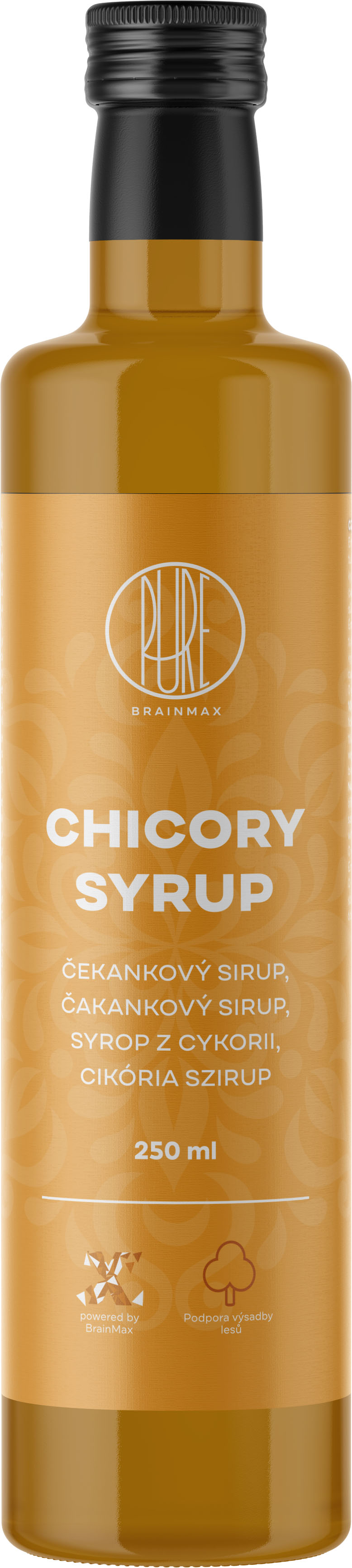 BrainMax Pure Chicory syrup, Čekankový sirup, 250 ml