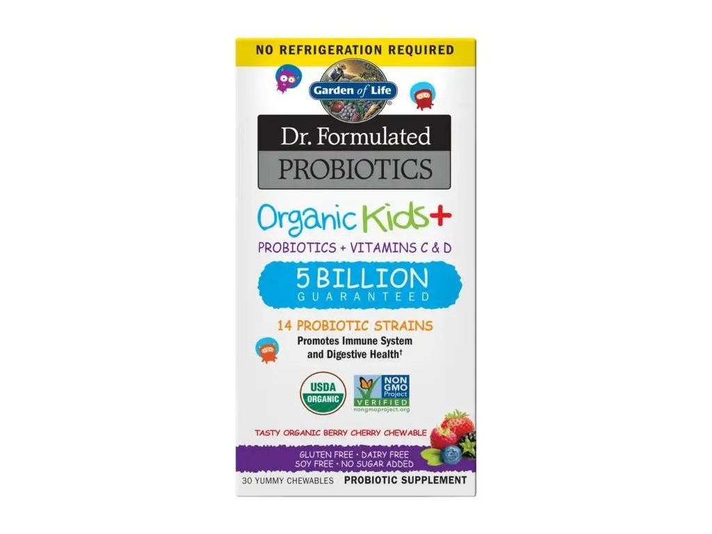 Garden of life Dr. Formulated organická probiotika pro děti, lesní ovoce, 30 žvýkacích bonbónů
