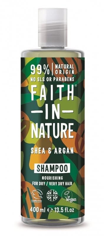 Levně Faith in Nature - Šampon, argan a bambucké máslo, 400 ml