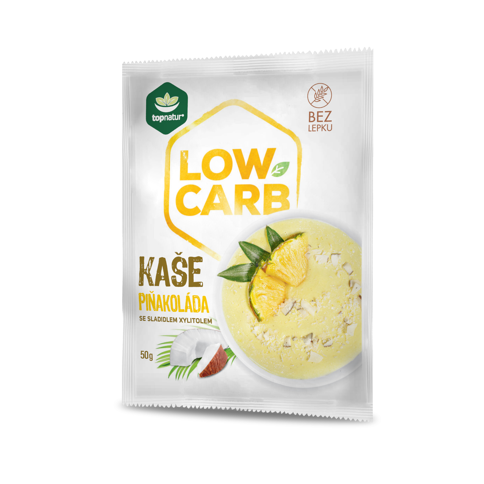 Levně Topnatur - Low Carb kaše, piňakoláda, 50 g