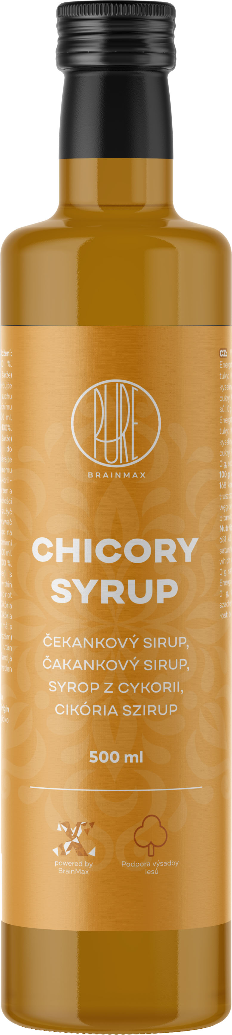 Levně BrainMax Pure Chicory syrup, Čekankový sirup, 500 ml