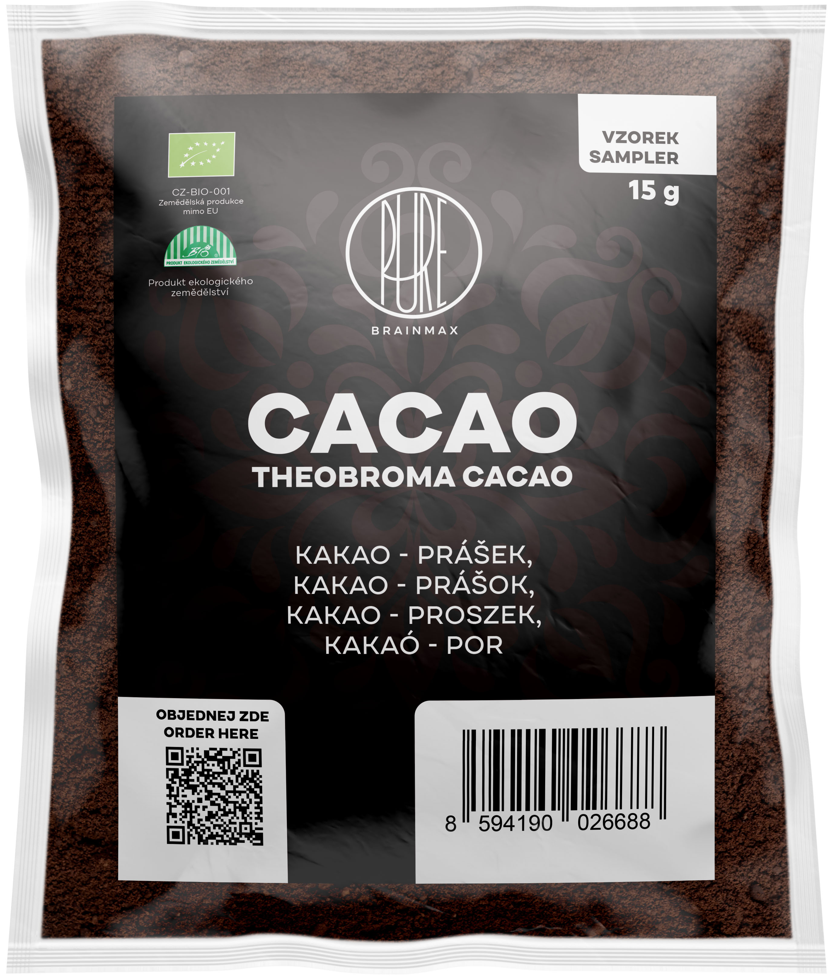 Levně BrainMax Pure Cacao, Bio Kakao z Peru, sampler 15 g *CZ-BIO-001 certifikát