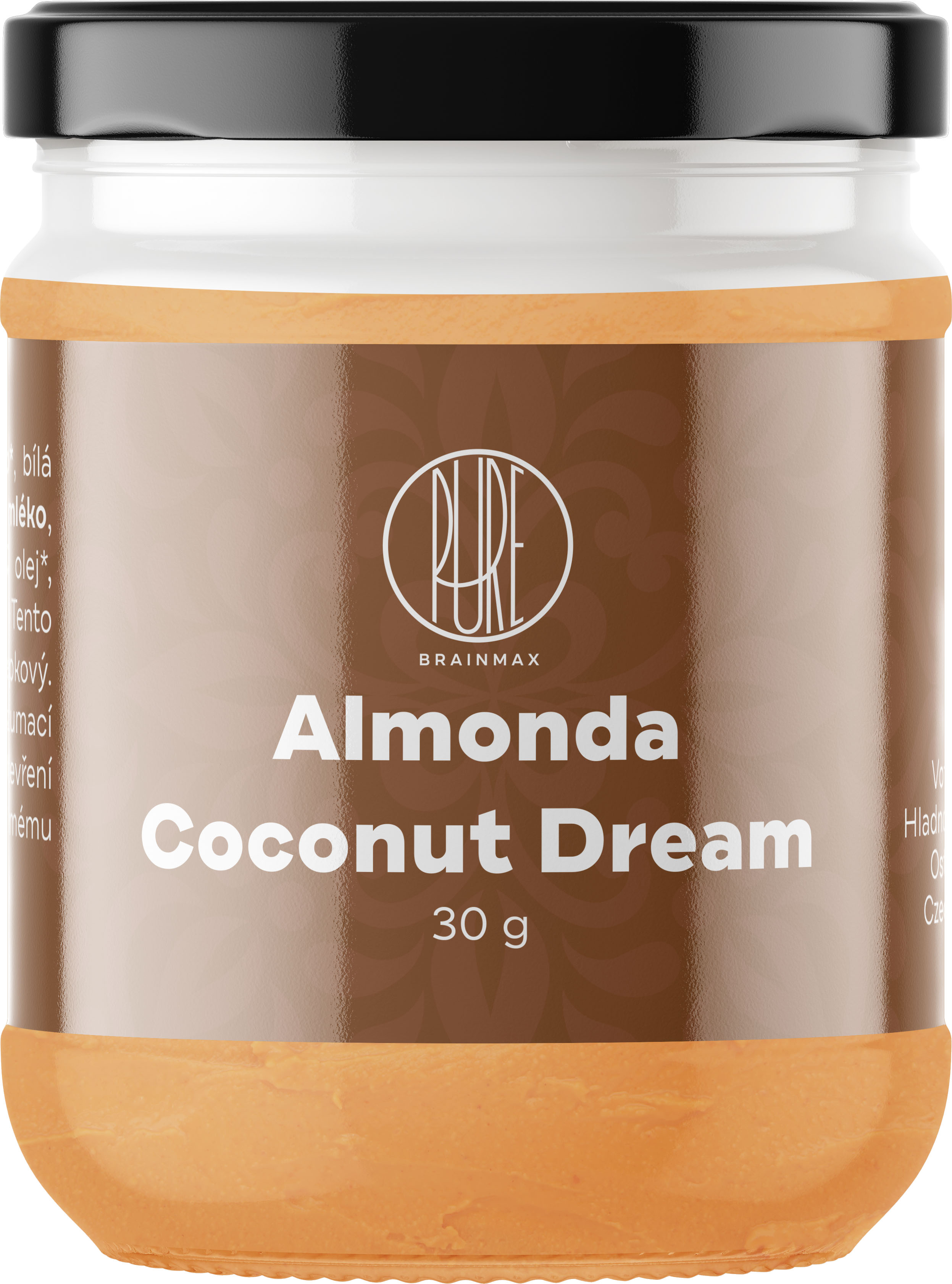 BrainMax Pure Almonda, Coconut Dream, Mandlový krém s kokosem, 30 g *CZ-BIO-001 certifikát