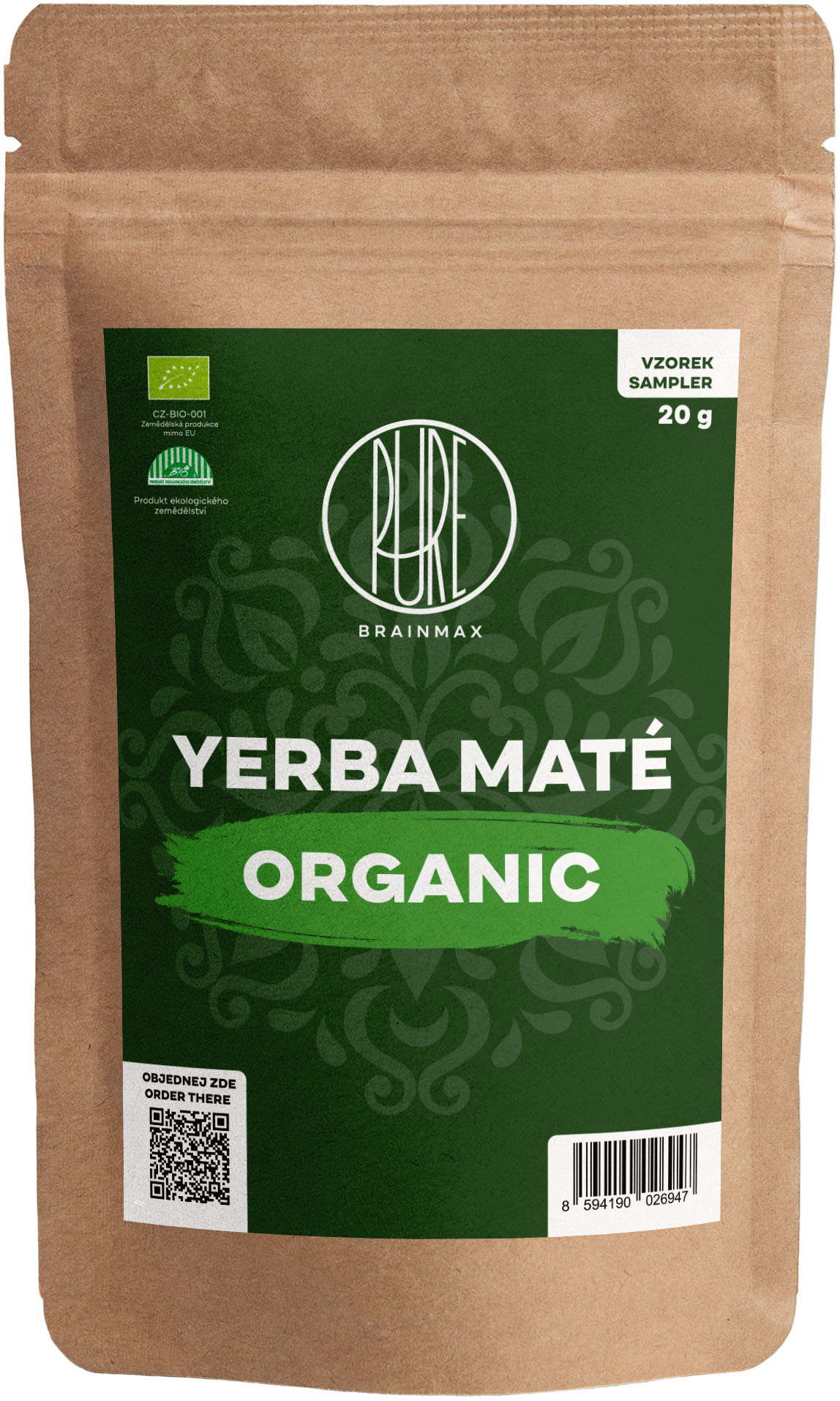 BrainMax Pure Organic Yerba Maté BIO, sampler 20 g Obrázek