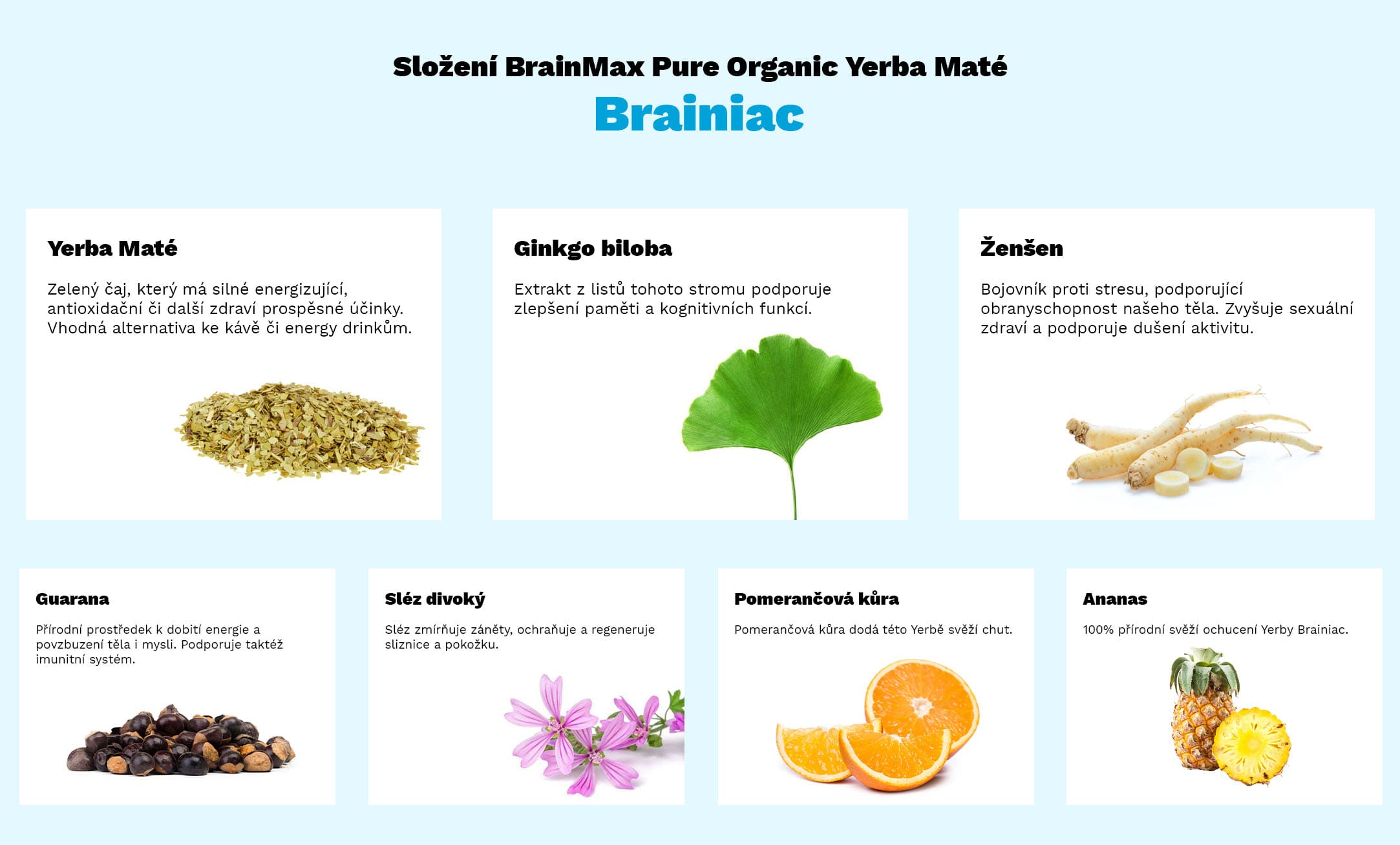 BrainMax Pure Yerba Maté, Brainiac - mintavevő 20 g Obrázek