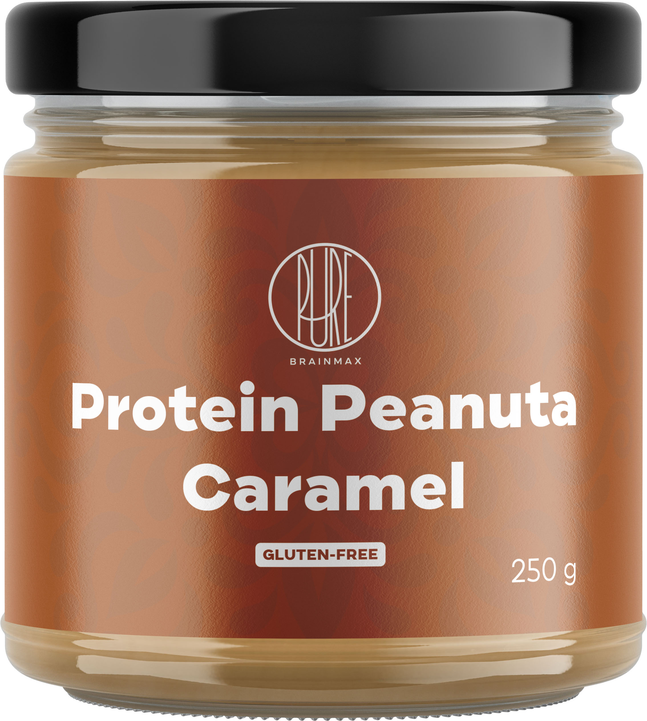 BrainMax Pure Protein Peanuta, arašídový krém s proteinem a karamelem, 250g